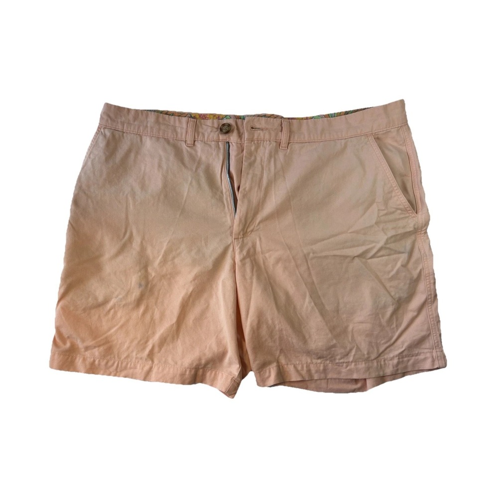 Chubbies Men's Peach Chino Shorts Cotton Flat Front size 38
